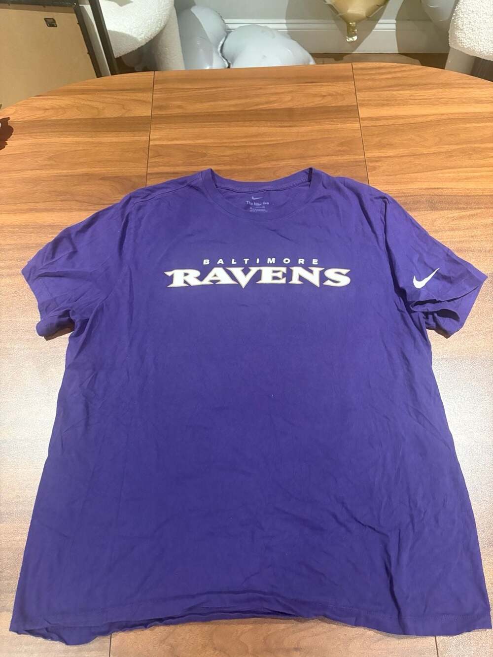 Nike Baltimore Ravens T-Shirt Size XL Purple NFL Football